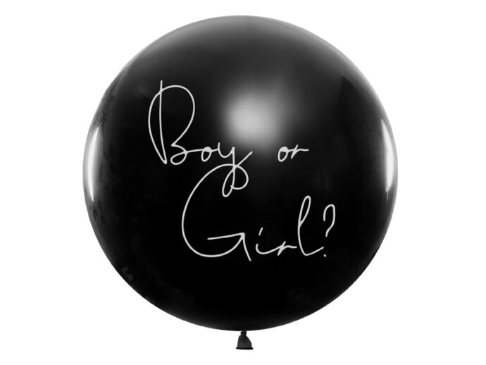 Λάτεξ Μπαλόνι Boy Or Girl  1 Μέτρο 1 Τμχ Με Κομφετί Μπλέ