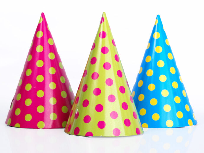 Party Hats Dots, mix, 16cm