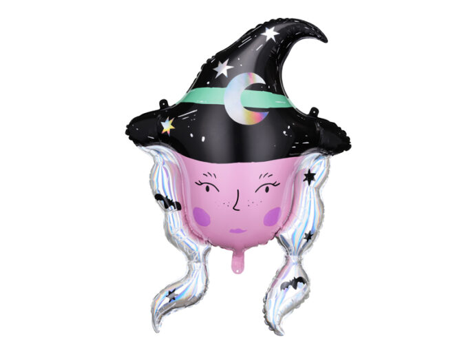 Foil balloon Witch, 73,5x101 cm, mix
