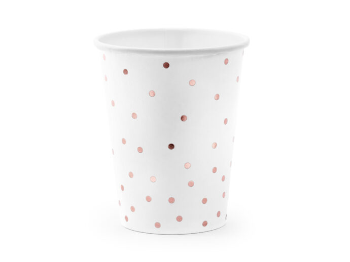 Cups Polka Dots, white, 260ml