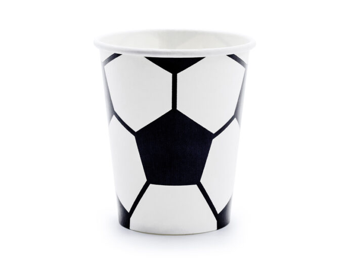 (English) Paper cups Football, mix, 260 ml