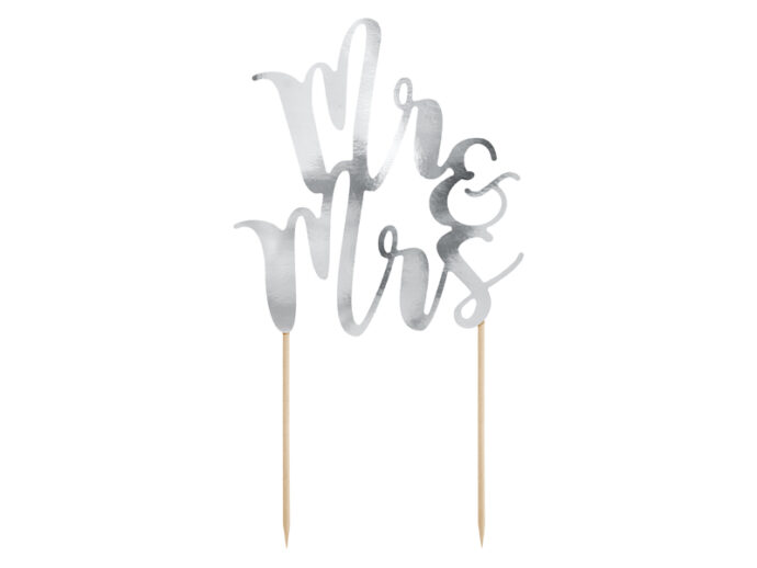 Cake topper Mr&Mrs, 25.5cm