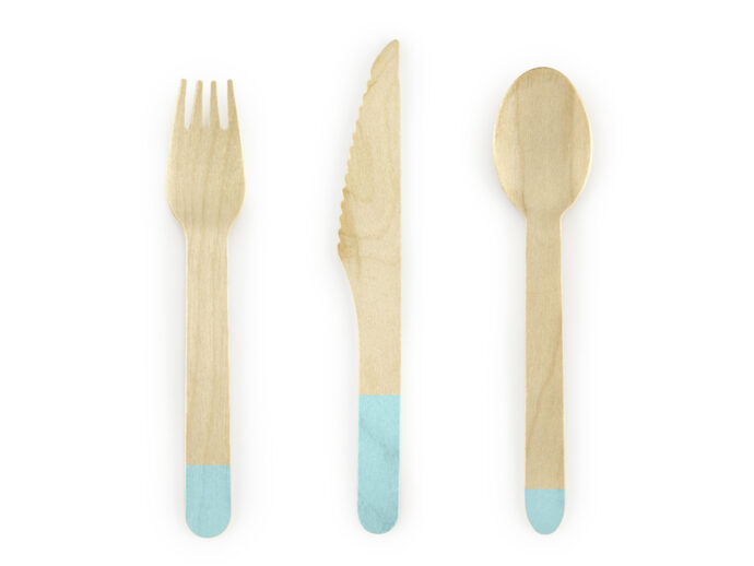 Wooden Cutlery, mint, 16cm