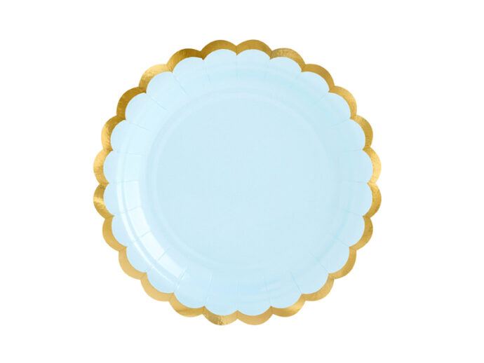 Plates, light blue, 18cm