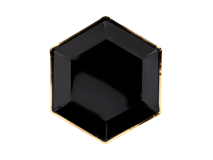 Plates Let's Celebrate, black, 23cm