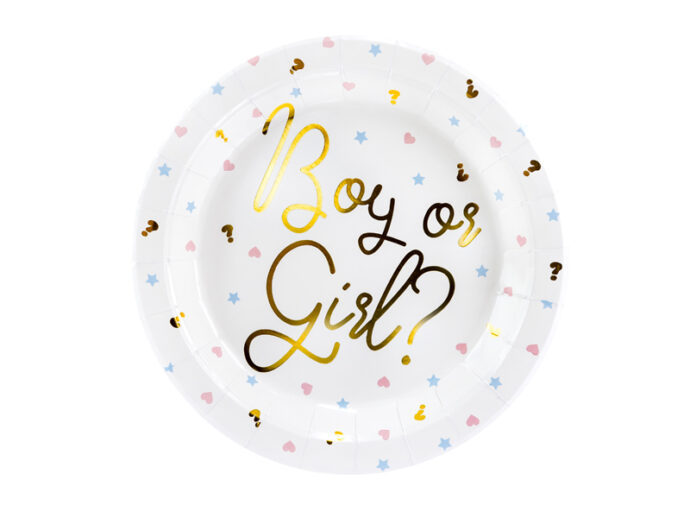 Plates Boy or Girl, 23 cm.
