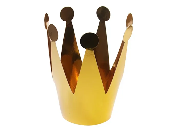 Party crowns, gold, 7cm