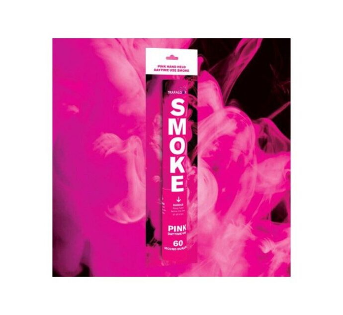 Party Cannon with Pink Smoke (30cm) 1 pcs