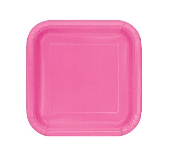Paper Plates Pink 16 pcs