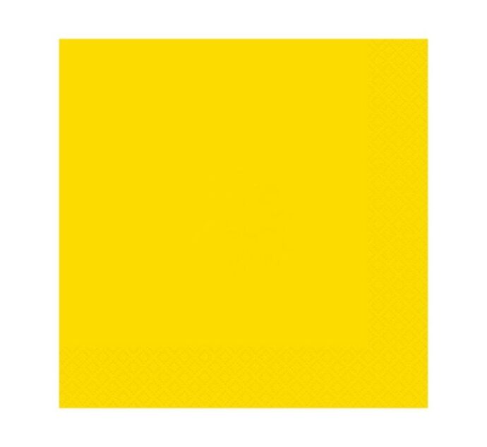 Beverage Napkins 25cm Sunshine Yellow /20 pcs