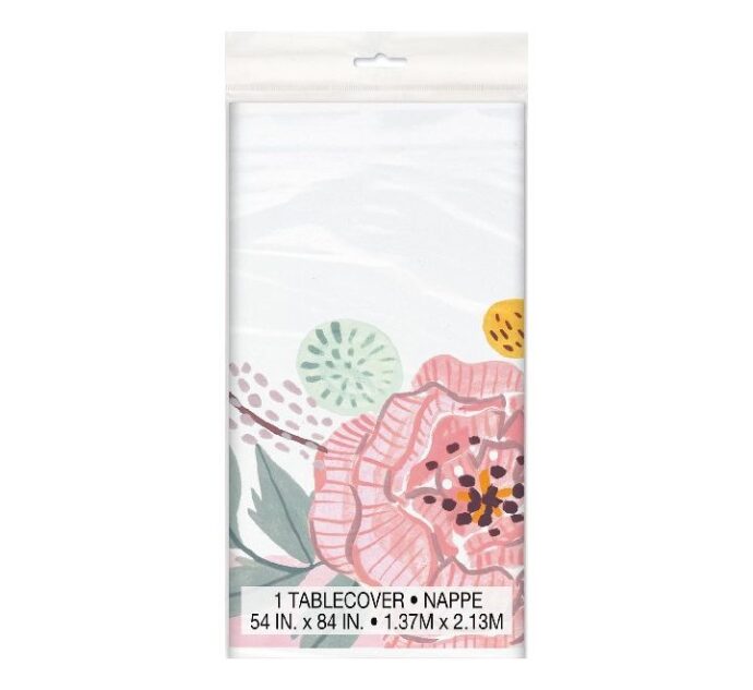 Mr and Mrs  plastic table cover 137/2.13 cm