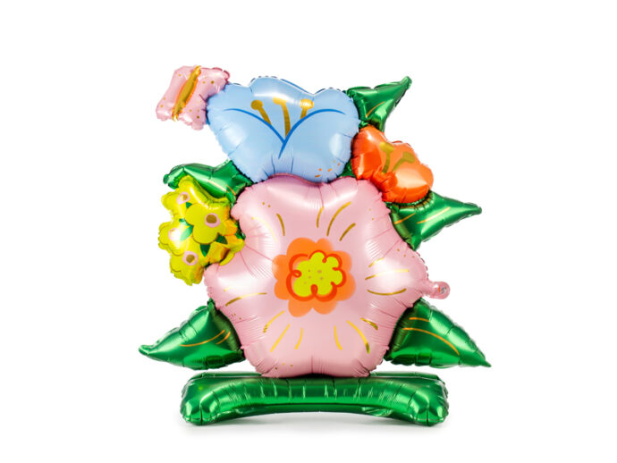STANDING FOIL BALLOON - FLOWERS