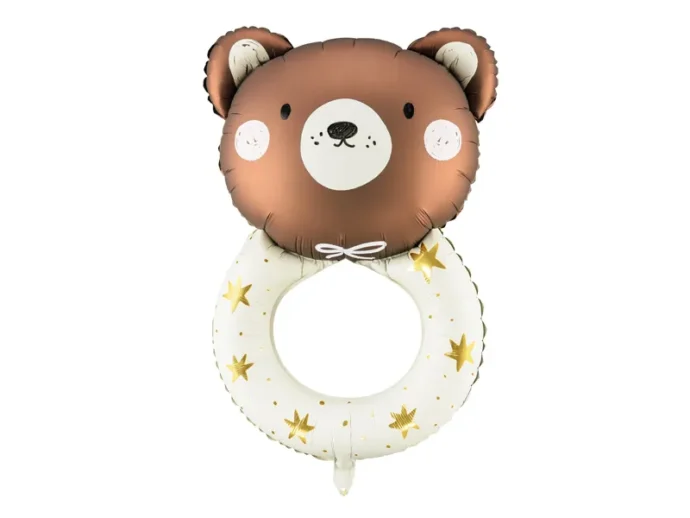 FOIL BALLOON - TEDDY RATTLE