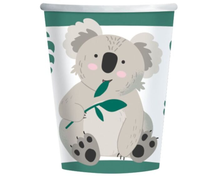 Papier cups koala 250ml  /8 pics