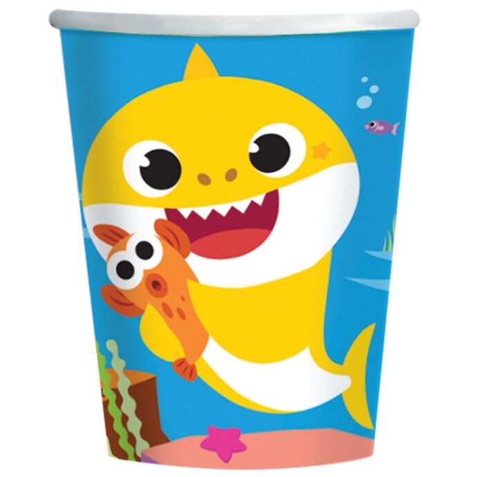 Baby Shark PAPER CUPS 8 PICS