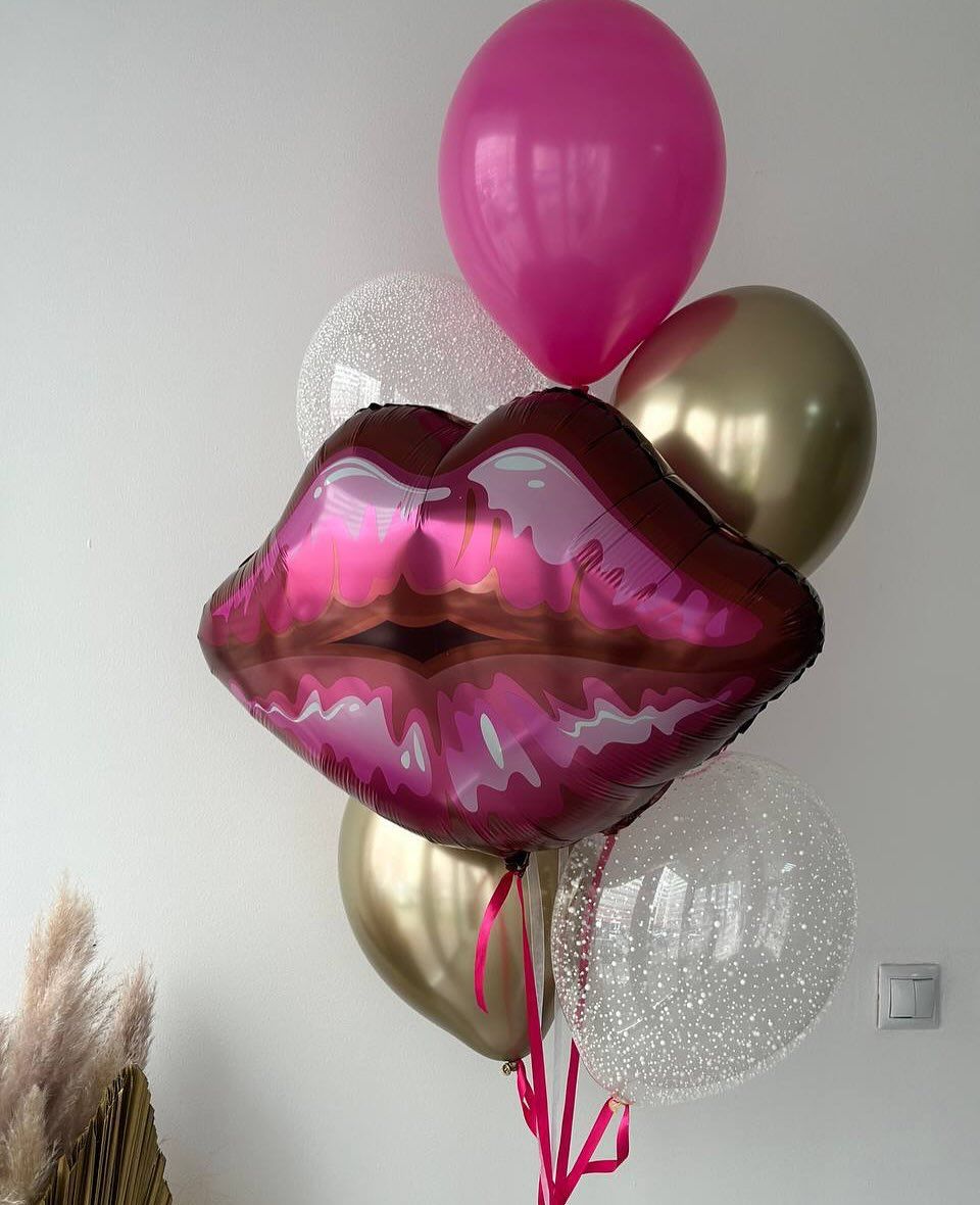 Τέλειο Σετ Μπαλονιών σε Όμορφο Φούξια – “Kiss Me”