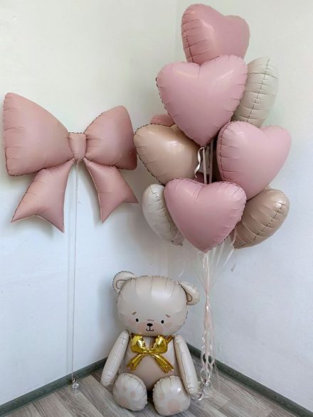 Όμορφο Σετ Μπαλονιών για Κοριτσάκι – Ιδανικό για Γενέθλια, Δώρα και Welcome Baby
