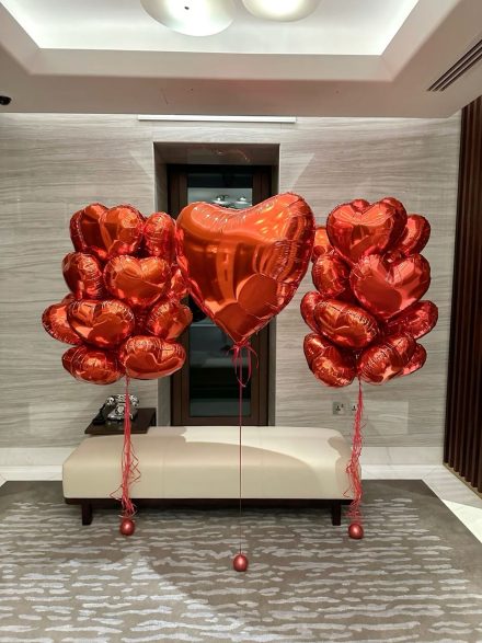 Όμορφο Σετ Μπαλονιών για Αγίου Βαλεντίνου – 3 Τεμαχίων