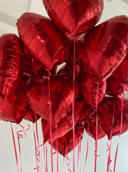 Κόκκινο Φουσκωτό Μπαλόνι Καρδιάς από Φόιλ – Για Αγίου Βαλεντίνου & Ειδικές Στιγμές
