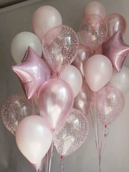 Όμορφο Σετ Μπαλονιών για Νεογέννητο Κοριτσάκι