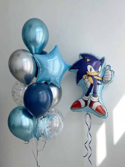 Σετ Μπαλονιών Sonic – Ιδανικό για Παιδικά Πάρτι